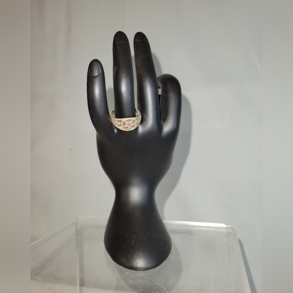 Vintage Pentacle Ring 925 Fashion Jewelry  size 7.5 - Picture 7 of 10